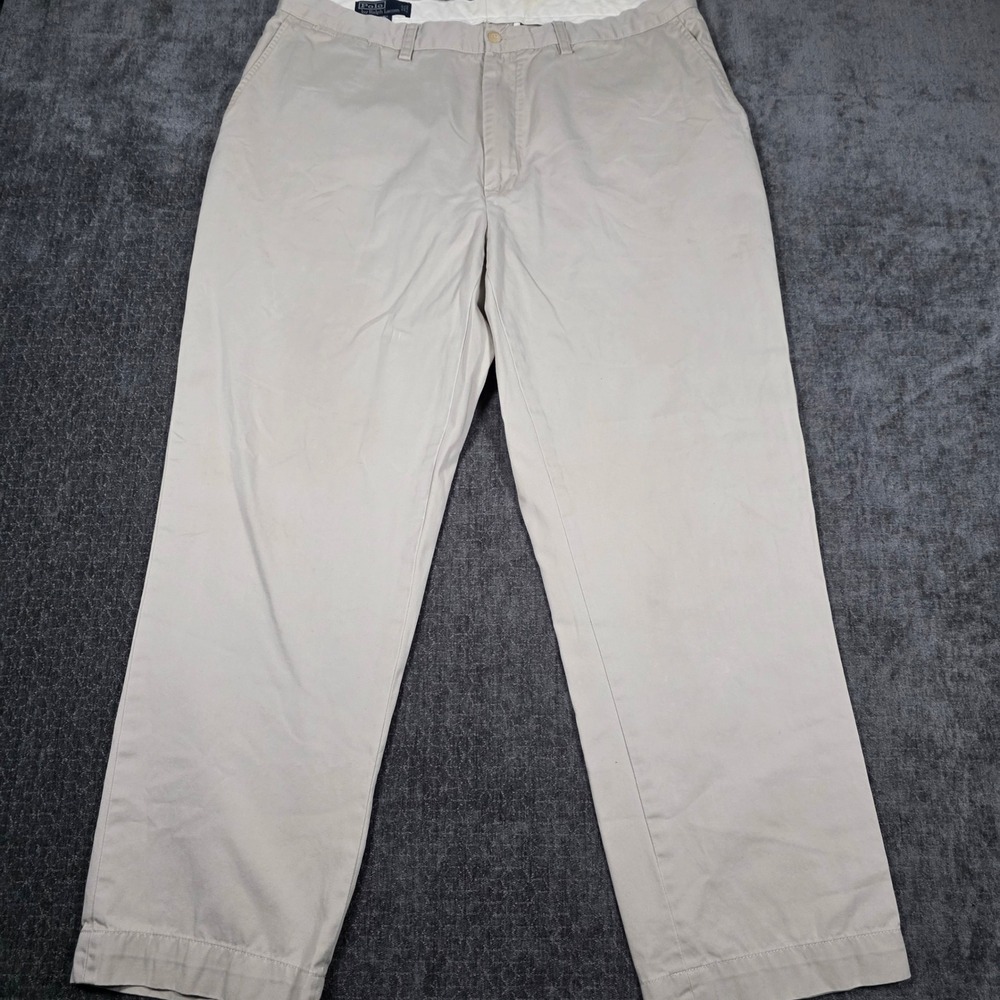 Polo Ralph Lauren Prospect Pant Mens 40x30 Khaki Tan Classic Polo Chino Cotton